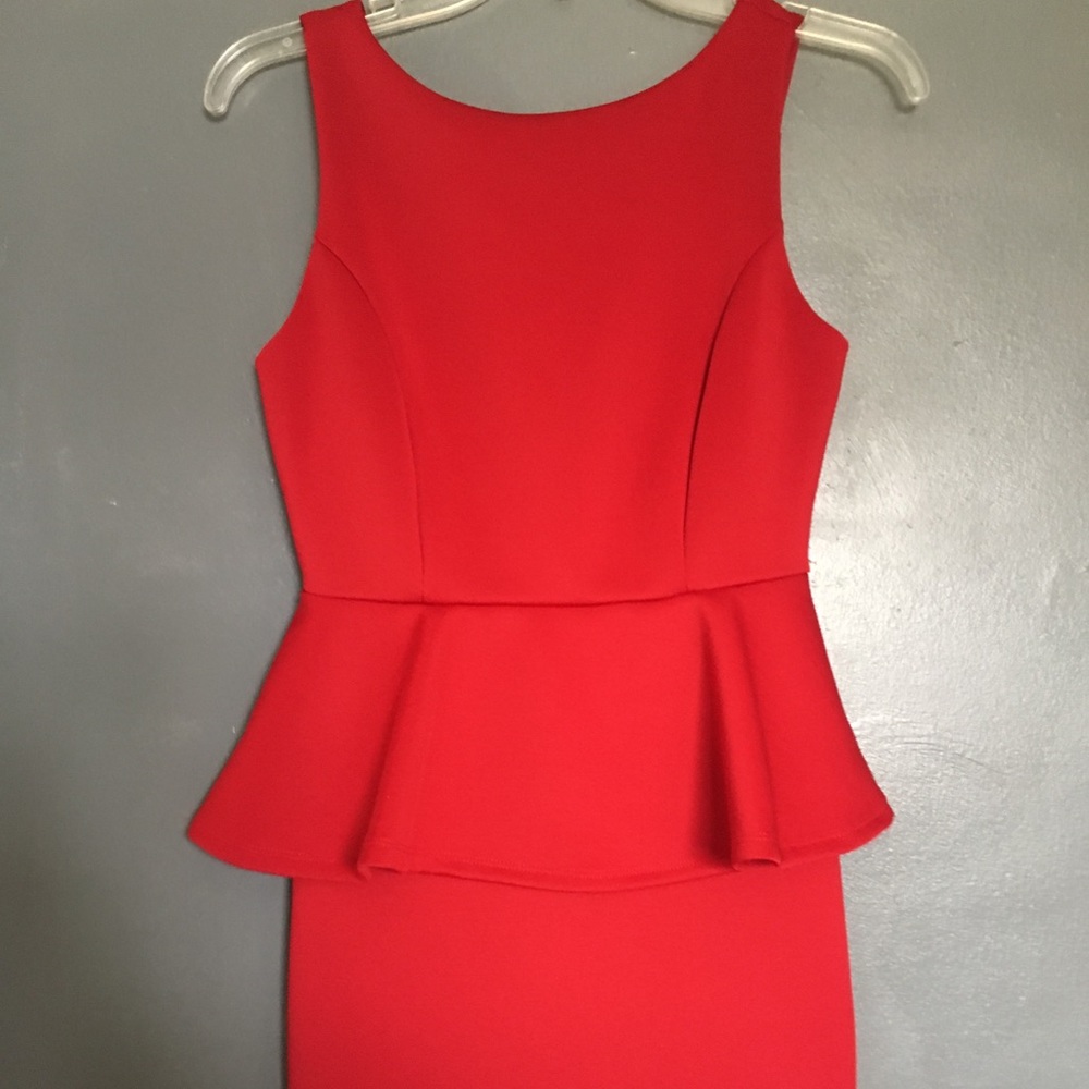 Red cocktail dress